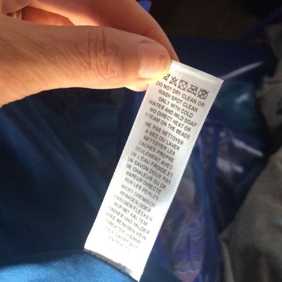 Mardigras gown Adrianna Papell one strap teal blue dress - Picture 8 of 13